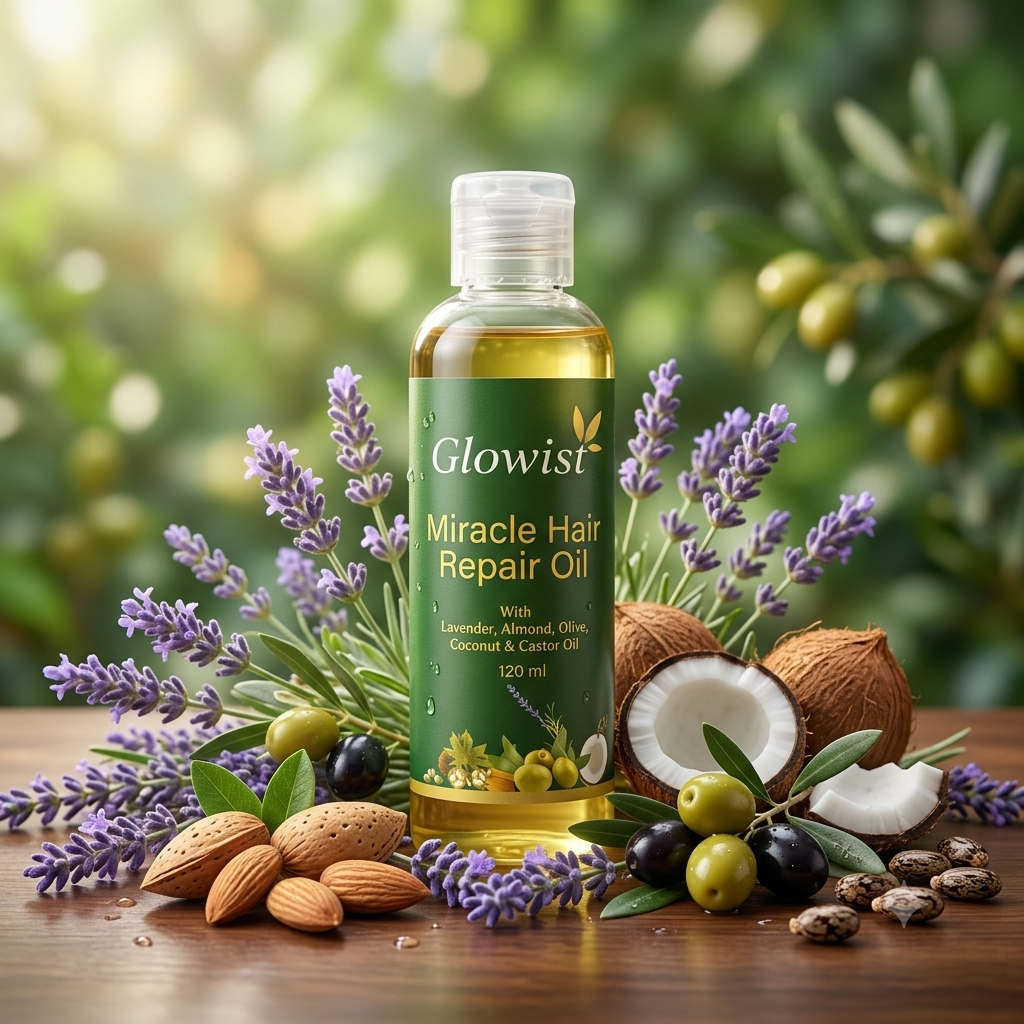 🌿 Glowist Miracle Hair Repair Oil – Restore Stronger, Healthier & Shinier Hair